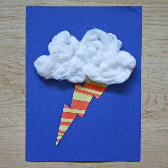 paper strip lightning craft
