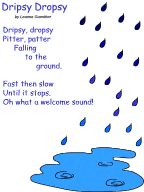 Dripsy Dropsy poem