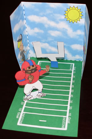 Football field three dimensional craft