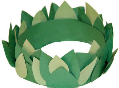 Olympic wreath craft