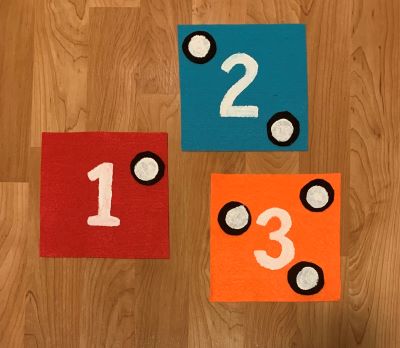 numbers felt craft