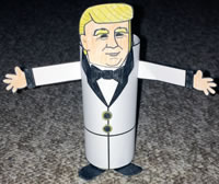 Trump cardboard tube craft